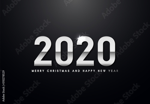 Obraz na płótnie Merry Christmas and Happy New Year Backgorund w salonie