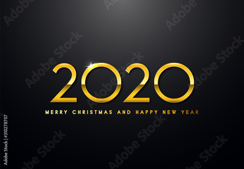 Obraz na płótnie Merry Christmas and Happy New Year Backgorund w salonie