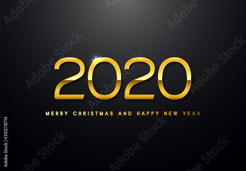 Obraz na płótnie Merry Christmas and Happy New Year Backgorund w salonie
