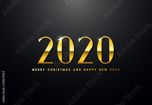 Obraz na płótnie Merry Christmas and Happy New Year Backgorund w salonie