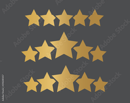 five star rating icon- vector illustration