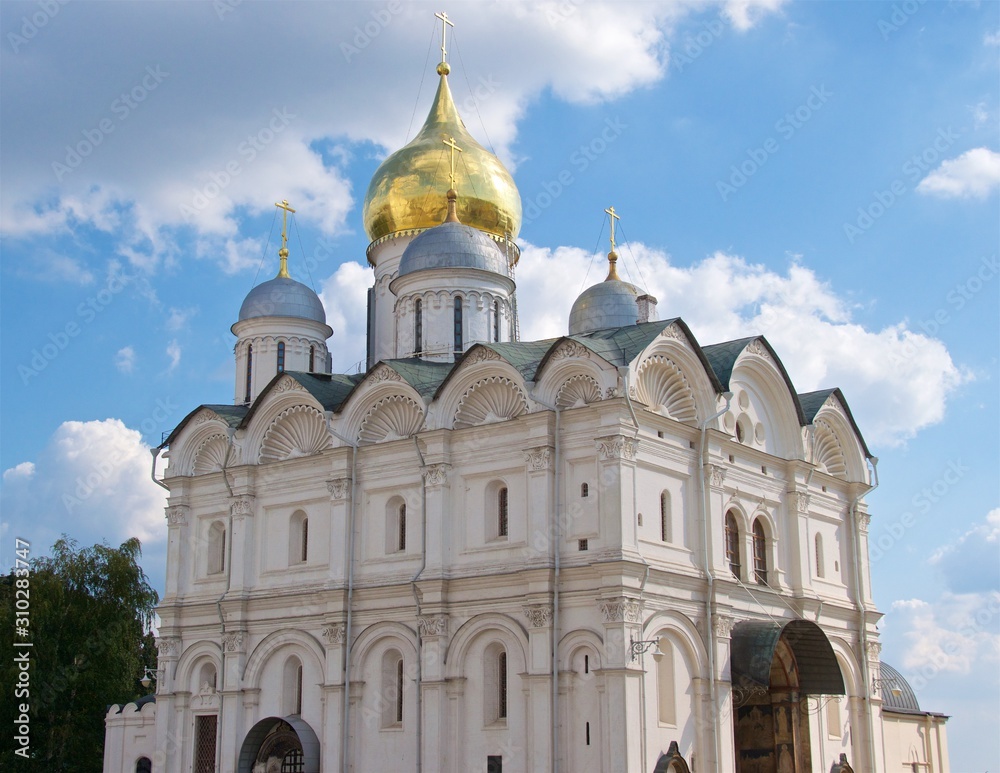 Archangel Cathedral in the Moscow Kremlin in Russia