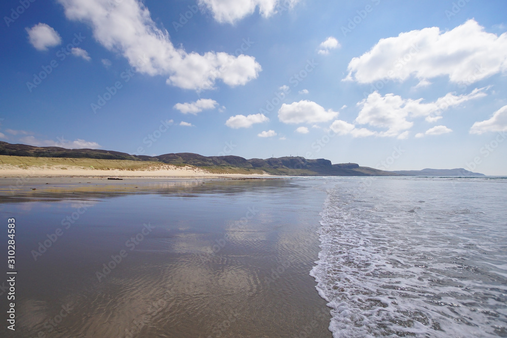 Machir Bay on the Isle of Islay on a sunny day