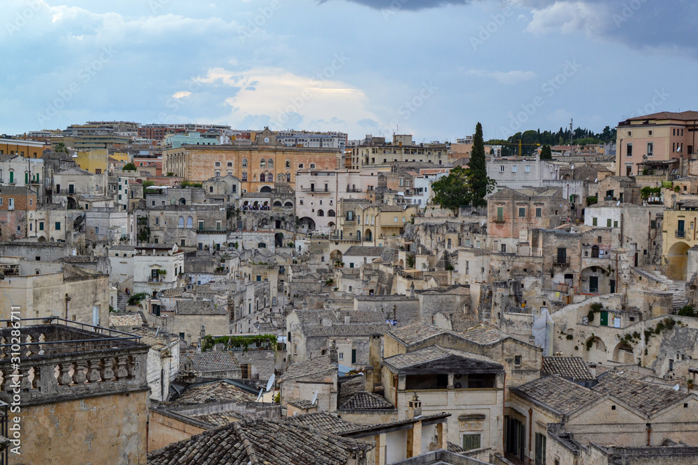 Vista panoramica Matera Basilicata Italia
