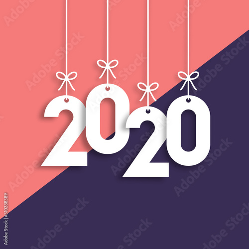 Obraz na płótnie Happy New Year Vector Backgorund w salonie