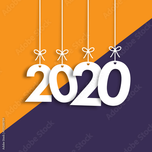 Obraz na płótnie Happy New Year Vector Backgorund w salonie