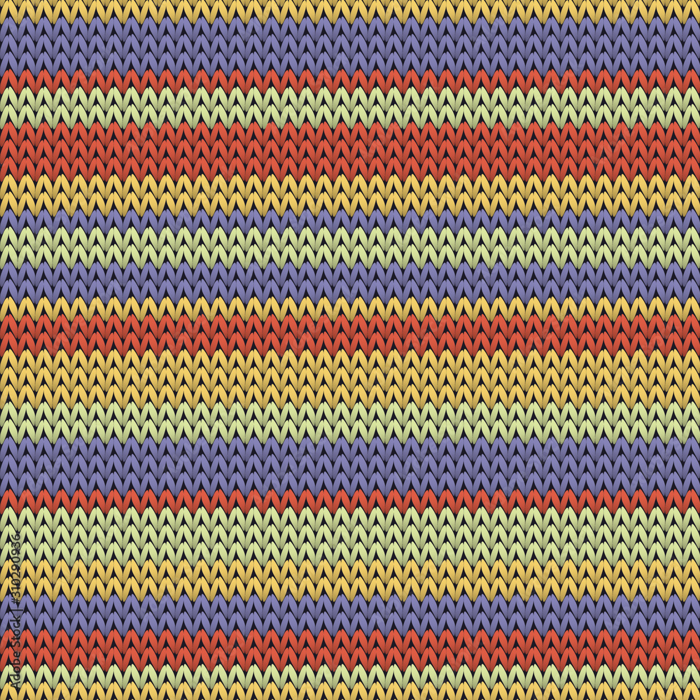 Fairisle horizontal stripes knitting texture 