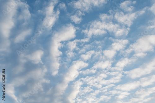 View of the clouds in the evening sky