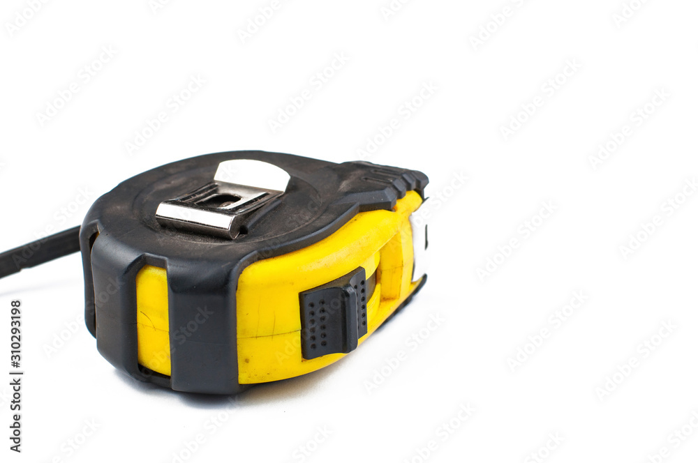 Fototapeta premium Measuring meter isolated on white background.Copy space