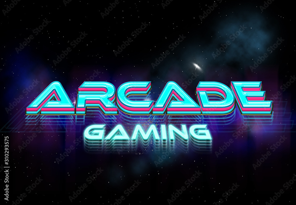Games Roms Text/image Retro Game Text Effect Stock Template | Adobe Stock