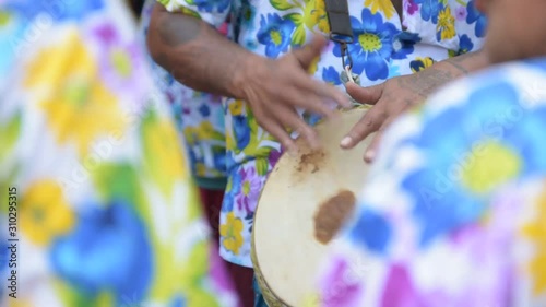 Untitle People playing drump in music festival Thailand photo