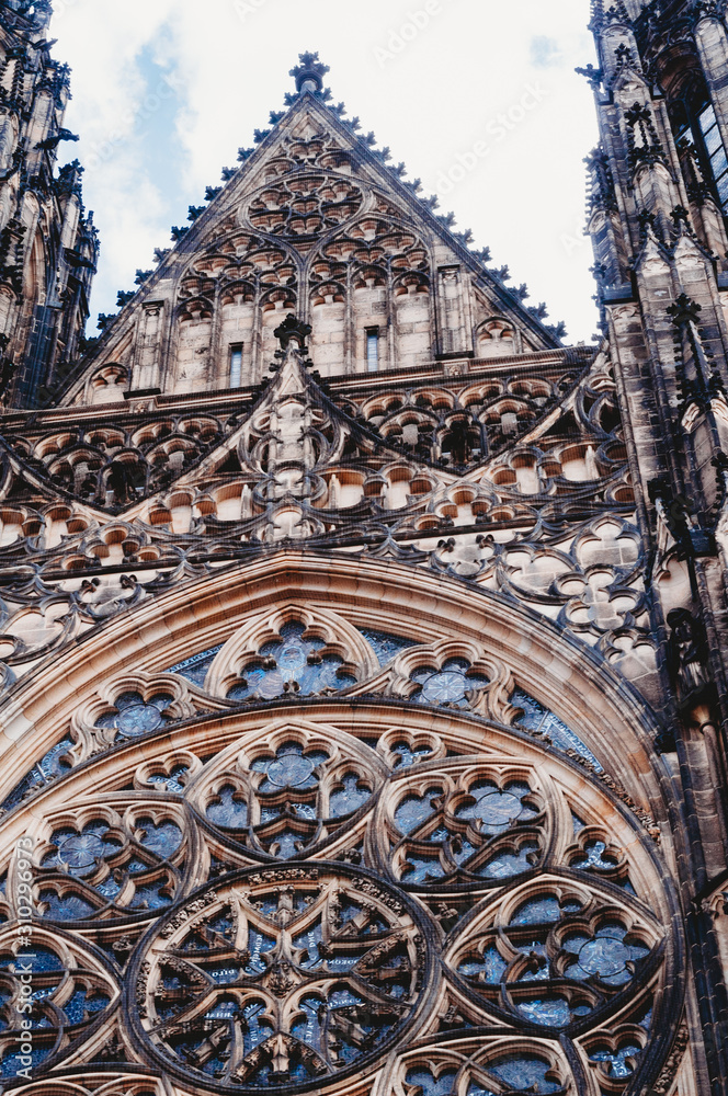 detail of st vitus cathedral