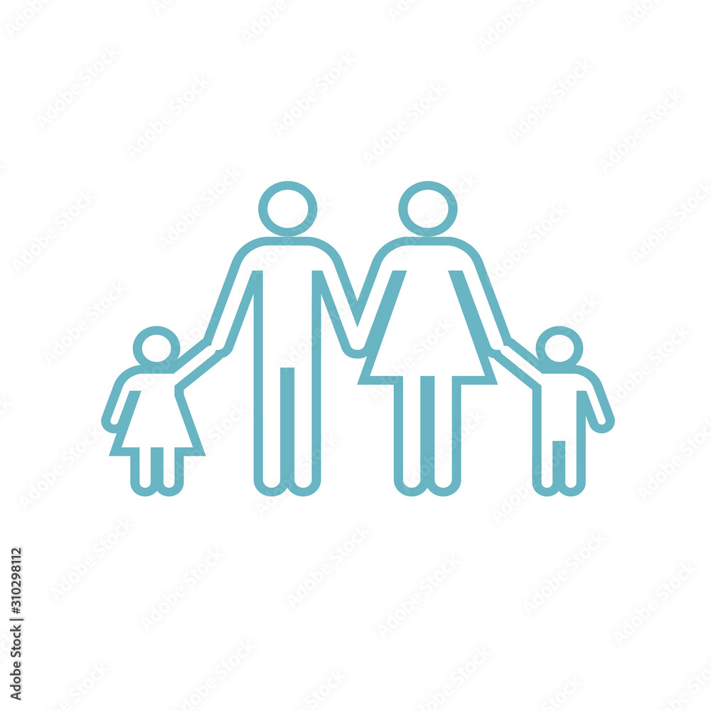 family icon vector isolated on white background family icon vector isolated on white background