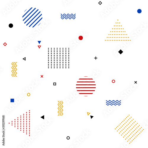 Abstract geometric shapes pattern background photo