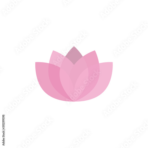 Lotus icon simple design. Vector eps10