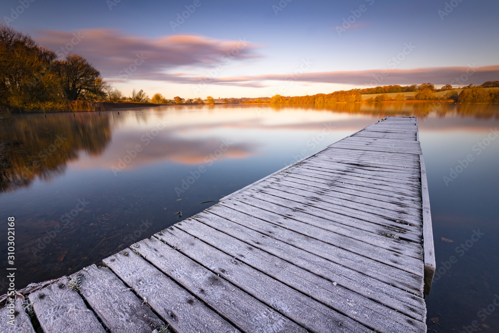 Obraz premium Frosty jetty