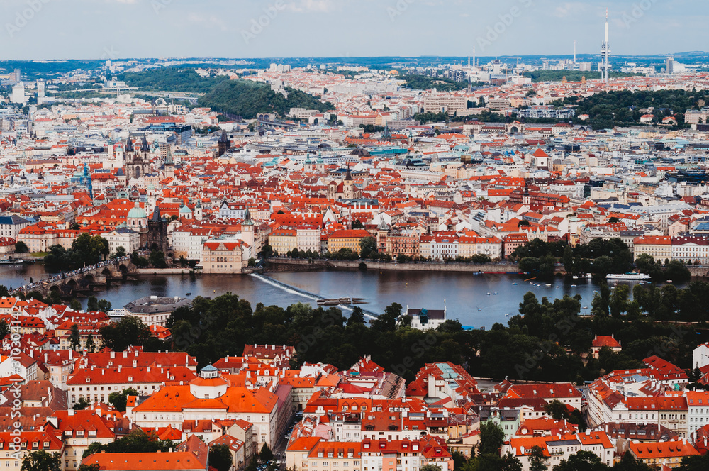 Naklejka premium view of prague