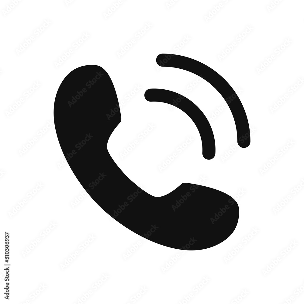 Phone call vector icon in modern design style for web site and mobile app Phone call vector icon in modern design style for web site and mobile app