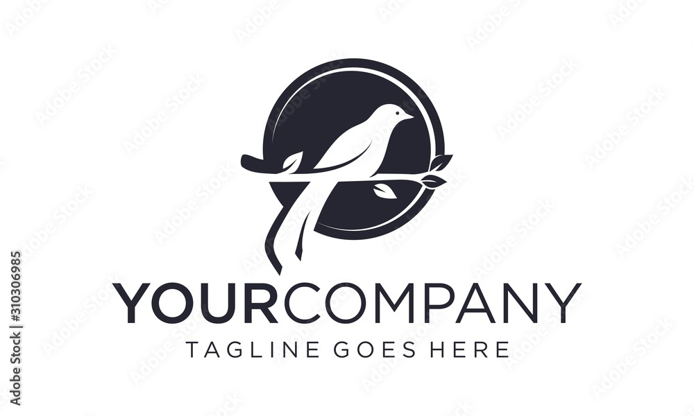 Creative bird for logo design concept editable Creative bird for logo design concept editable