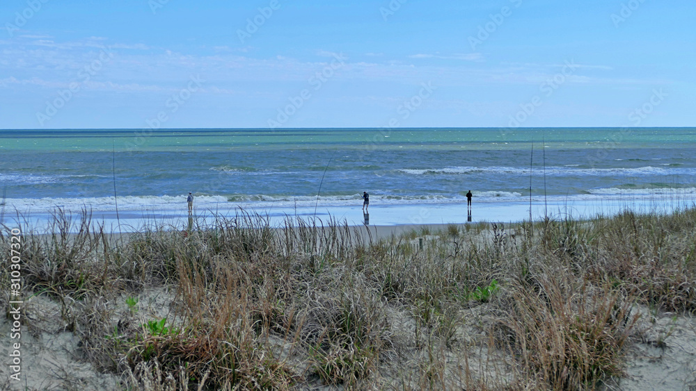 fishing on Emerald Isle Beach,North Carolina