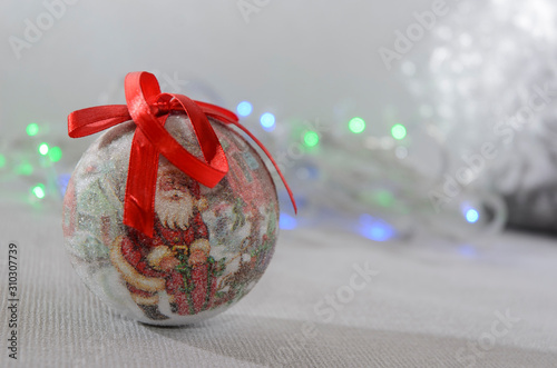 Christmas toys, beautiful blurred background, holiday.