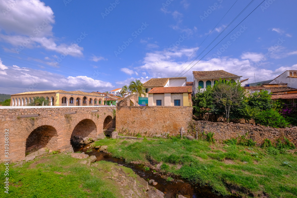 Fototapeta premium Historical city of Lencois, Chapada Diamantina, Bahia, Brazil