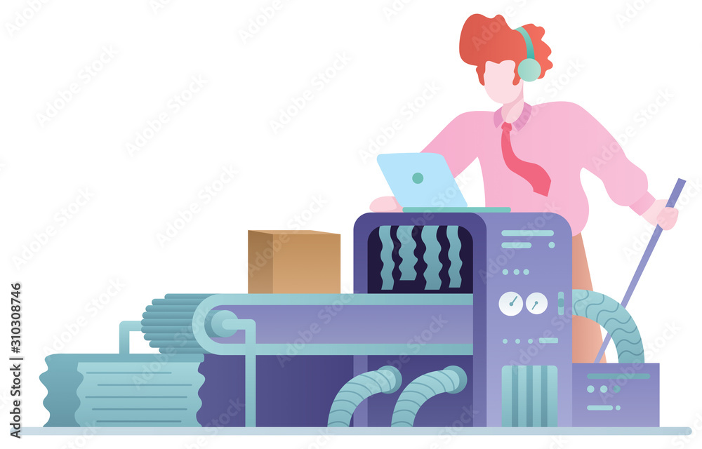 Manufacturing Flat Design Manufacturing Flat Design