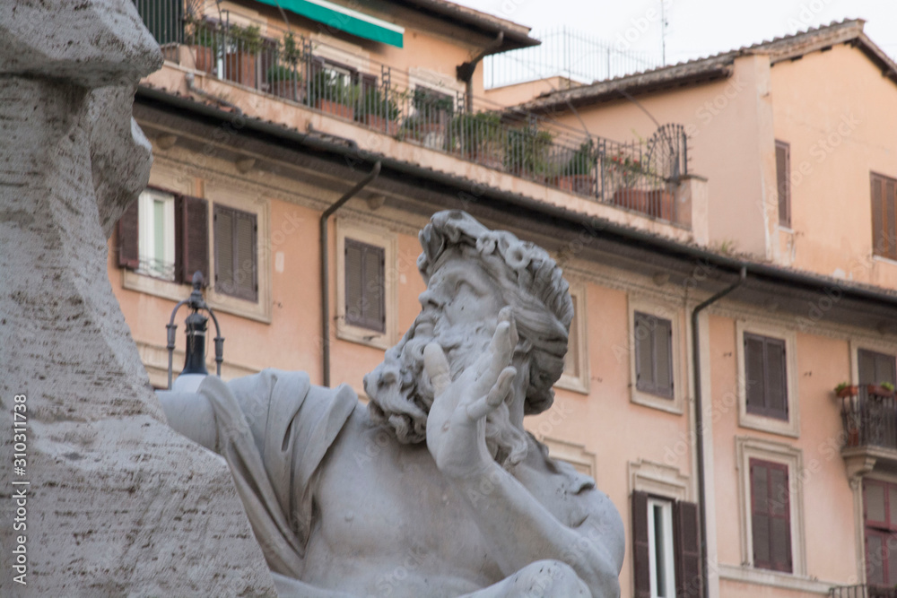 Obraz premium Roma, colosseo, campo dei fiori, piazza navona ,altare della patria