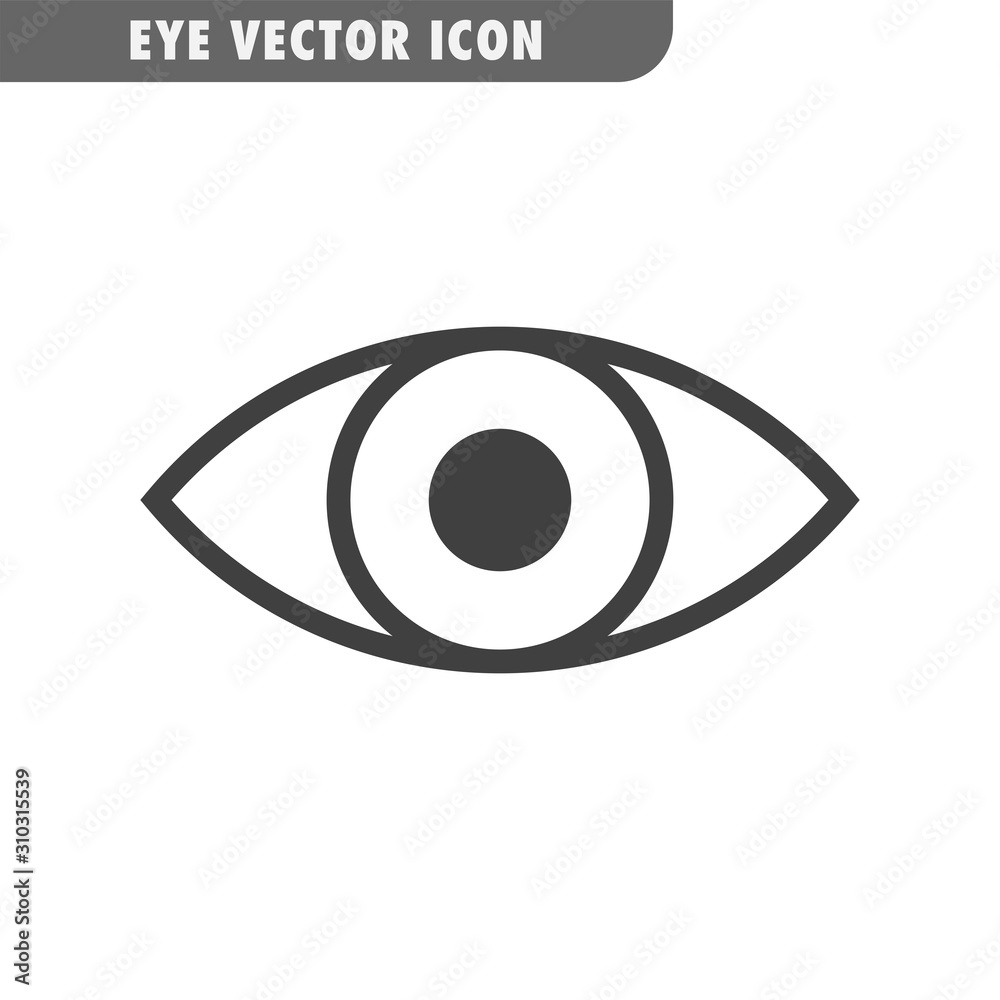 Eye vector icon. Human vision symbol. Eye vector icon. Human vision symbol.
