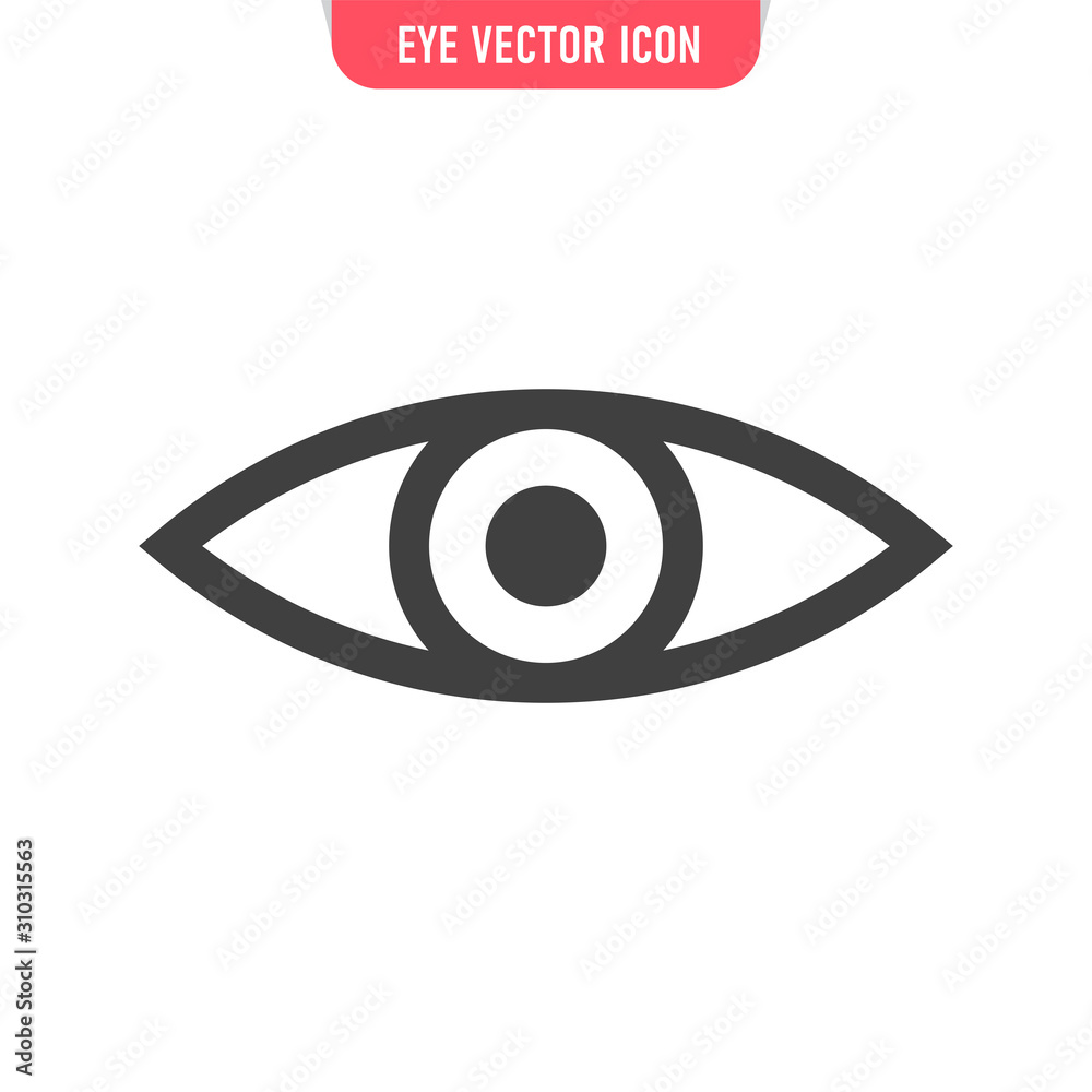 Eye vector icon. Human vision symbol. Eye vector icon. Human vision symbol.