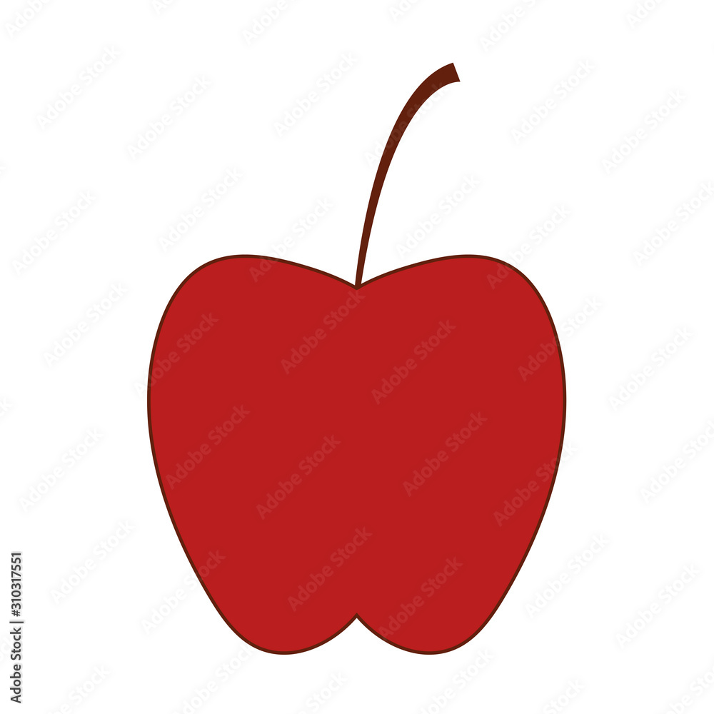 Fototapeta premium Isolated apple fruit vector design