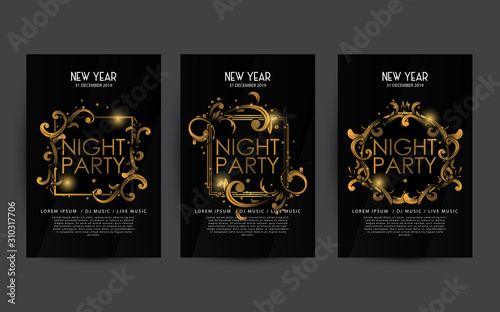 New Year Luxury Poster Template
