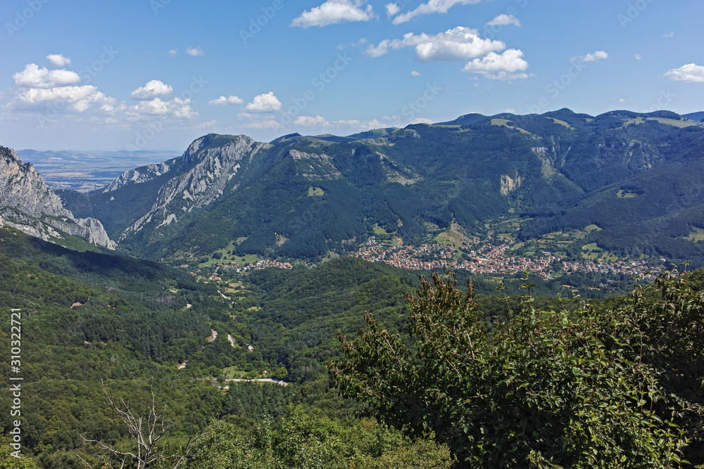 Landscape of Balkan Mountains with Vratsata pass, Bulgaria