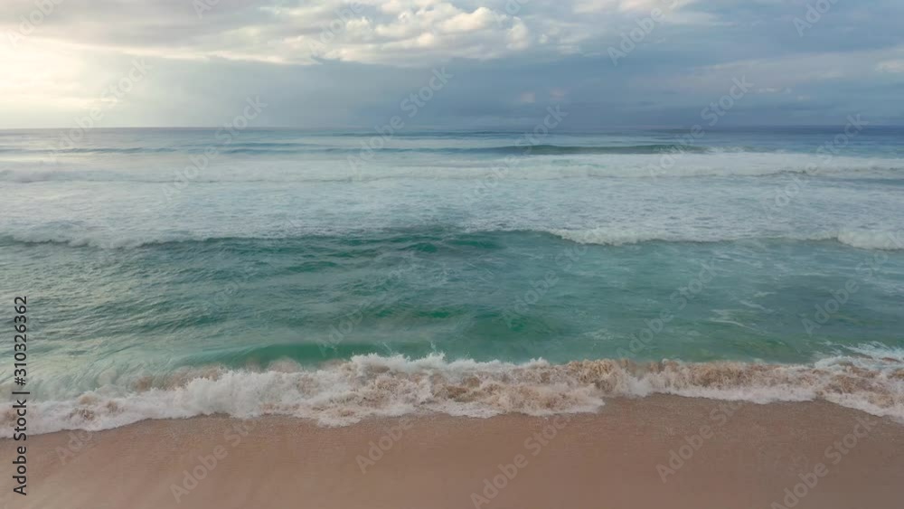 Ocean waves cinemagraph with dramatic sky Ocean waves cinemagraph with dramatic sky