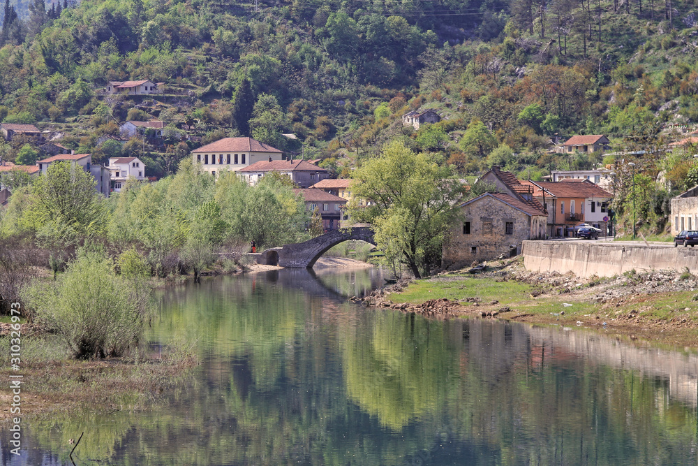 Village  Rijeka Crnojevica in Montenegro