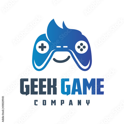 online geek game logo design
