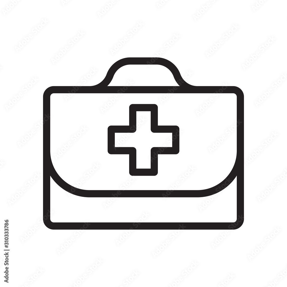 First aid kit, medical box icon in trendy outline style design. Vector graphic illustration. Firts aid kit icon for website design, logo, app, and ui. Editable vector stroke. Pixel perfect. EPS 10. First aid kit, medical box icon in trendy outline style design. Vector graphic illustration. Firts aid kit icon for website design, logo, app, and ui. Editable vector stroke. Pixel perfect. EPS 10.