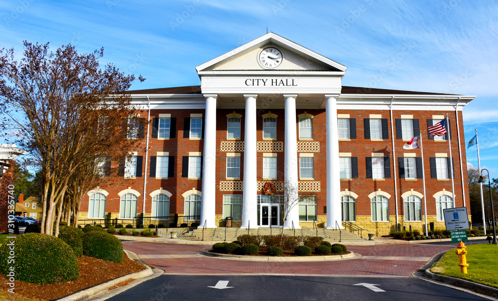 Lumberton City Hall, North Carolina, USA