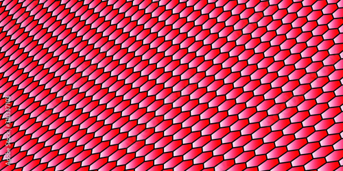 Screensaver for your desktop in the form of red-white-black honeycombs.