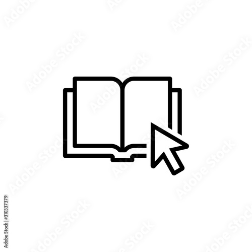 Open book vector education icon for online education, universities, schools etc.