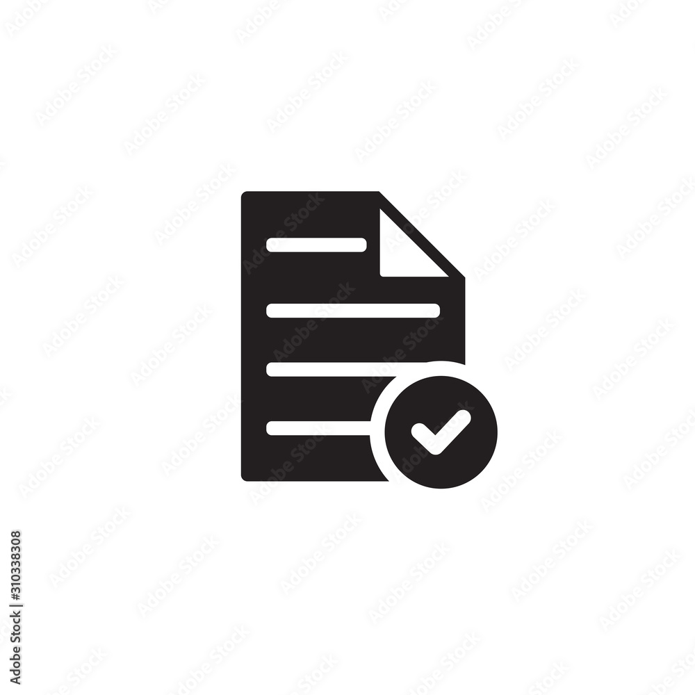 Document icon symbol vector illustration Document icon symbol vector illustration