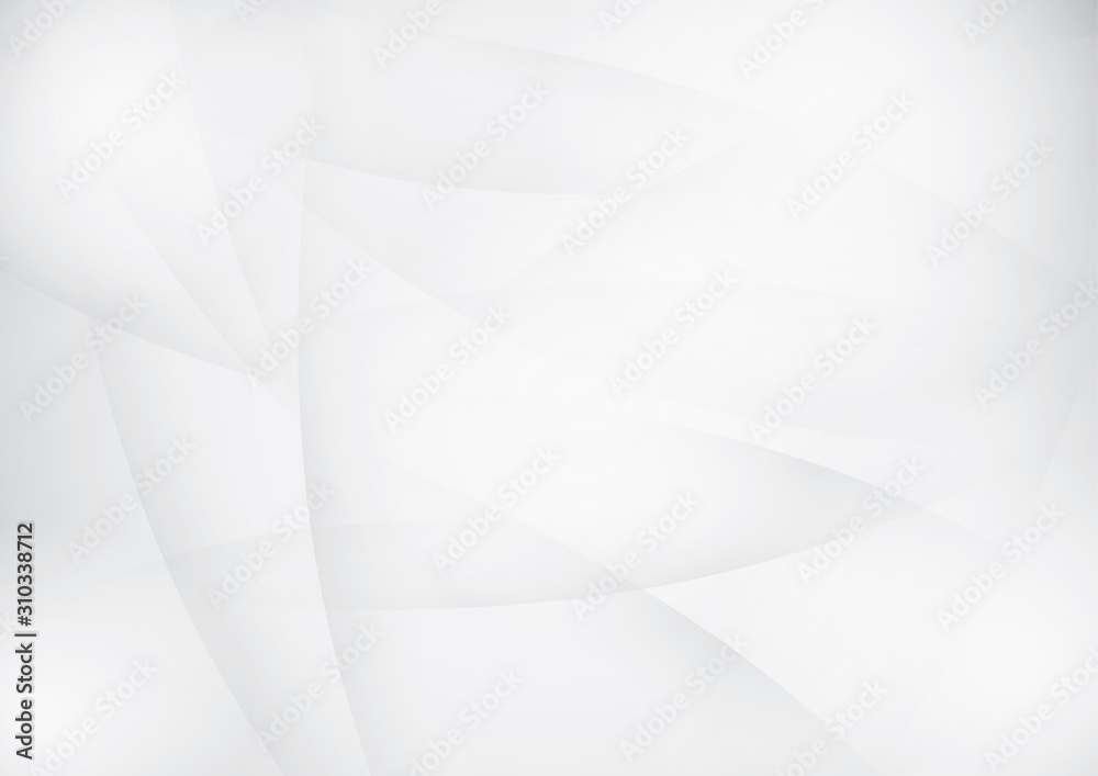 Obraz premium Abstract geometric white and gray color background. Vector, illustration. 