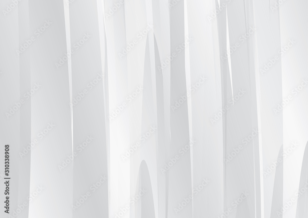 Fototapeta premium Abstract geometric white and gray color background. Vector, illustration. 