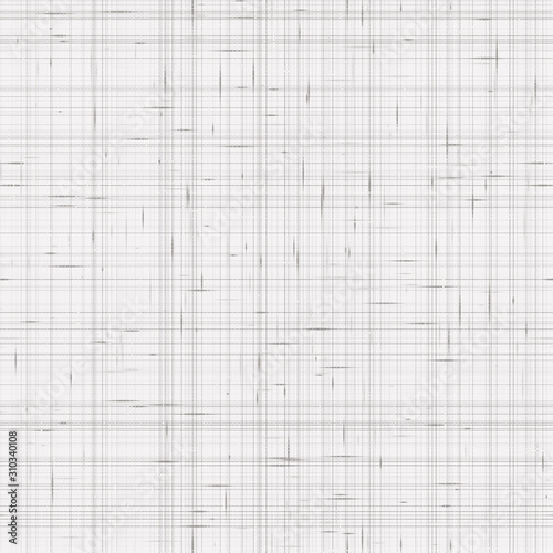  Grey french linen textile fabric seamless pattern. Modern cloth canvas lines, drawn in brown, gray, ecru neutral tones. All over print for home decor, asian zakka stationery. Vector swatch repeat.