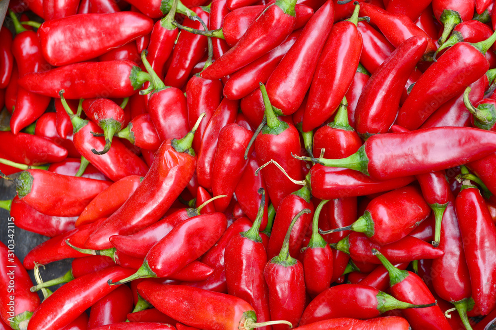 red chili peppers  texture background