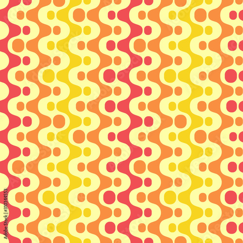 Abstract colorful drops. Vector spotty seamless pattern.