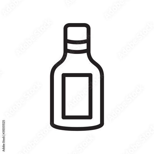 Medicine bottle icon in trendy outline style design. Vector graphic illustration. Medicine bottle icon for website design, logo, app, and ui. Editable vector stroke. EPS 10.