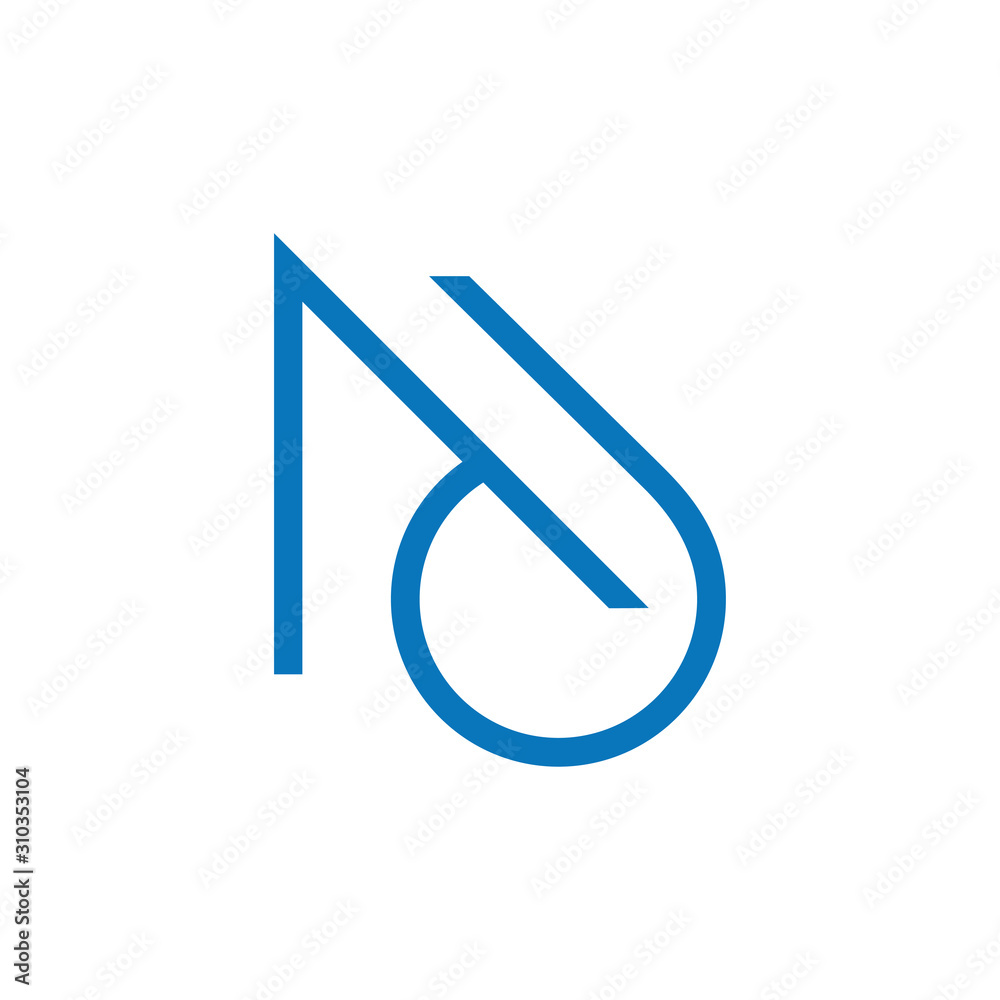 letter ad simple geometric thin line logo vector letter ad simple geometric thin line logo vector