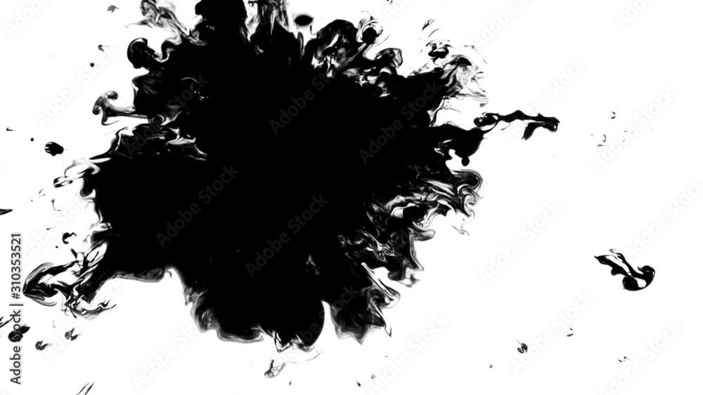 Ink drips onto the alpha channel. Ink drips onto the alpha channel.
