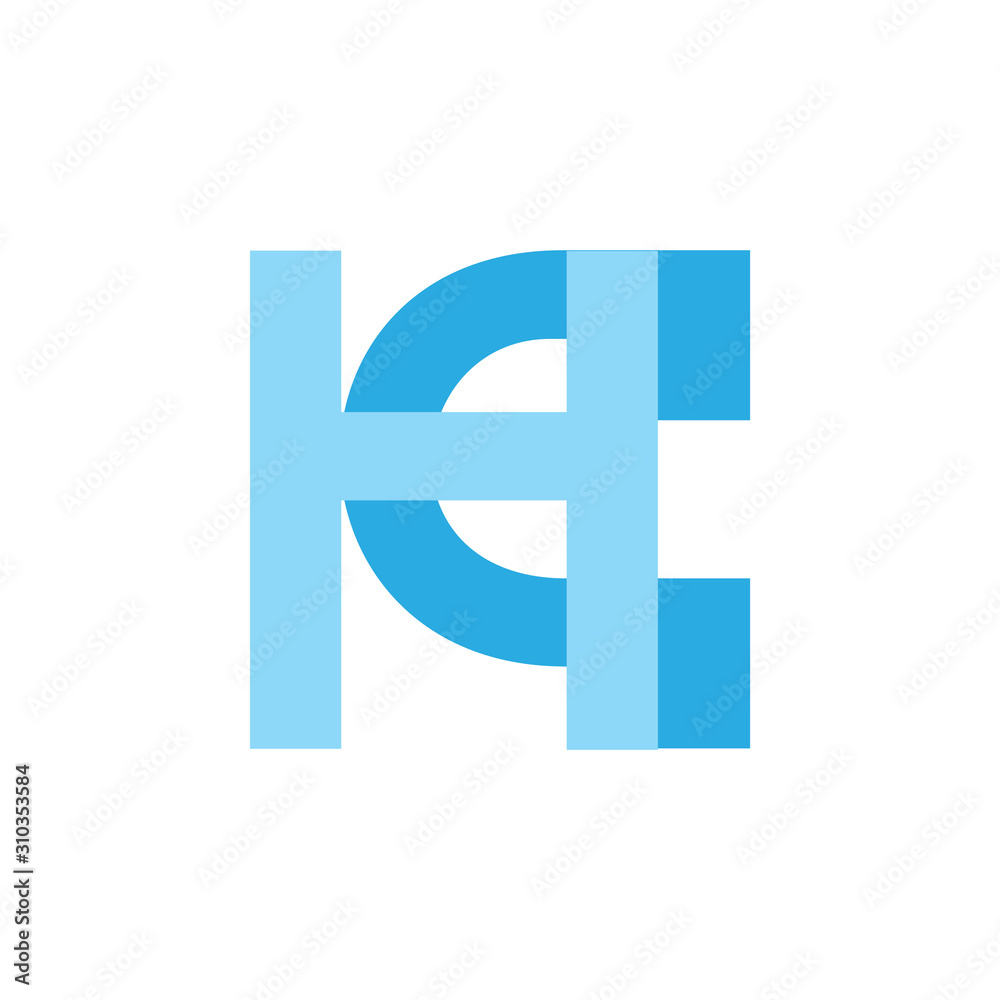 letter hq simple geometric line link logo vector letter hq simple geometric line link logo vector